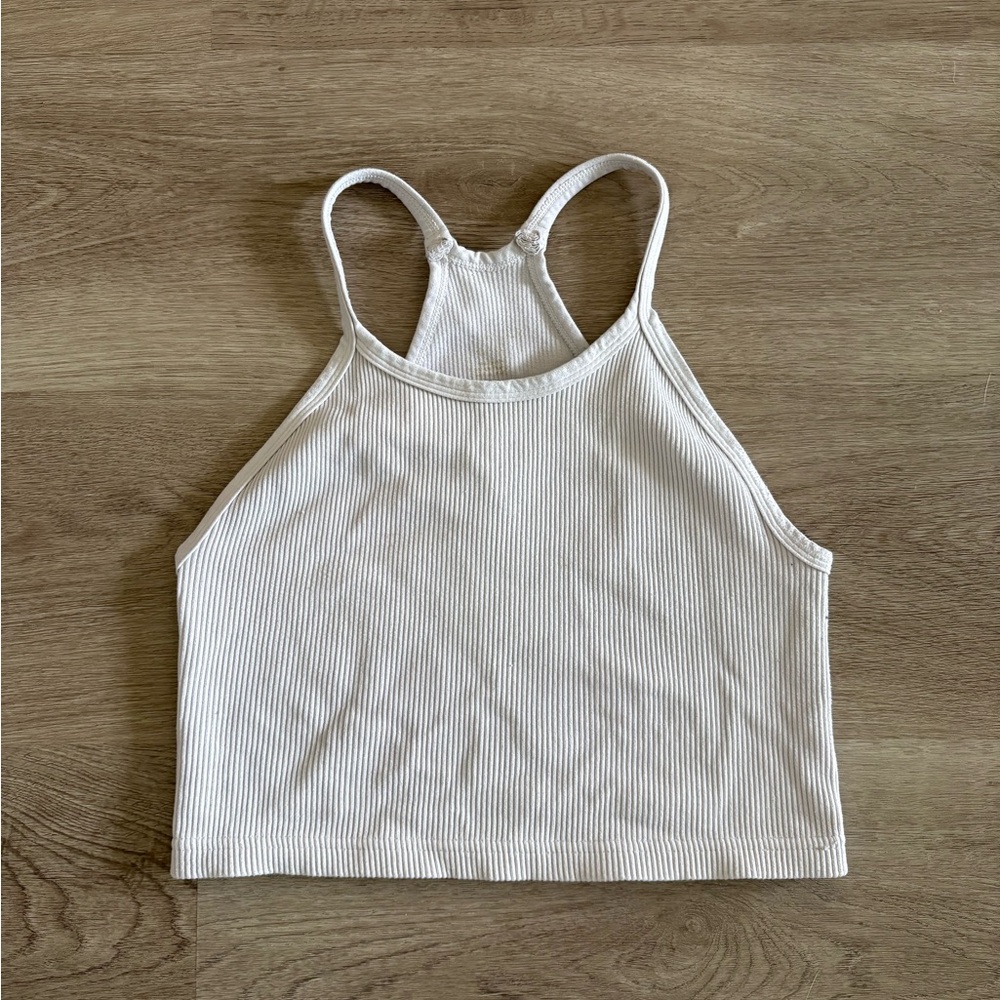 FP Movement by Free People White Ribbed Tank Top